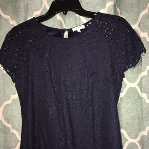 🆑Navy floral Cut-Out Top